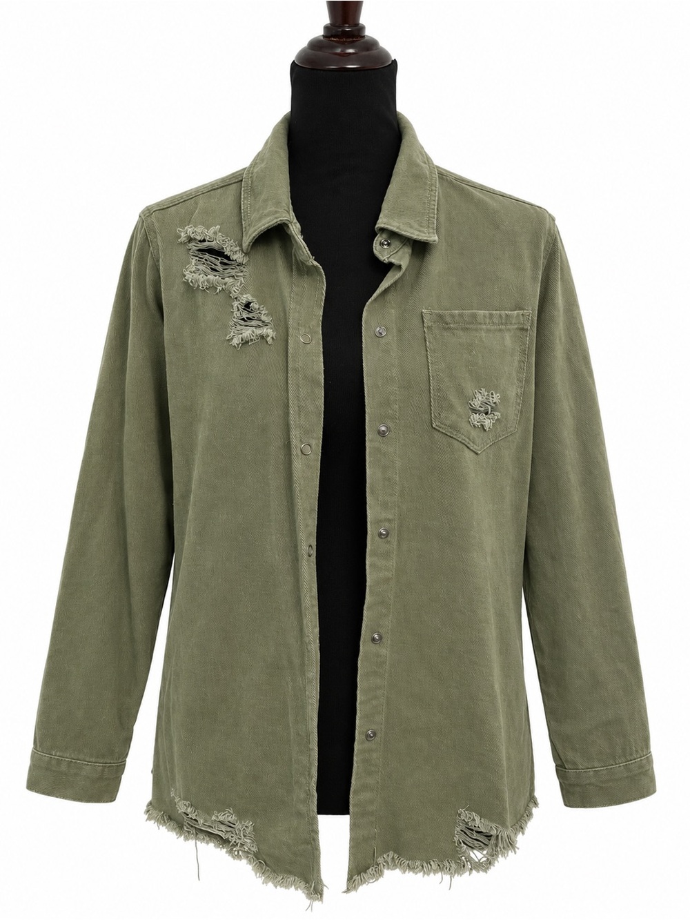 Distressed over shirt size M